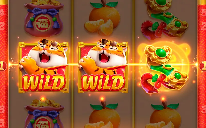 Use símbolos Wild no Fortune Tiger Upbet.